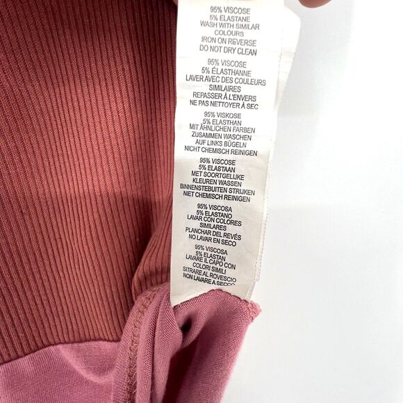 NASTY GAL Bodysuit Womens Size 2 One-Piece Red Pink Wide Strap Ruffle Sweetheart - Picture 8 of 9